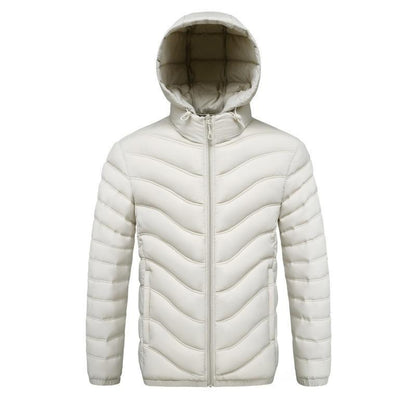 Mens Fleece-lined Cotton-padded Coat