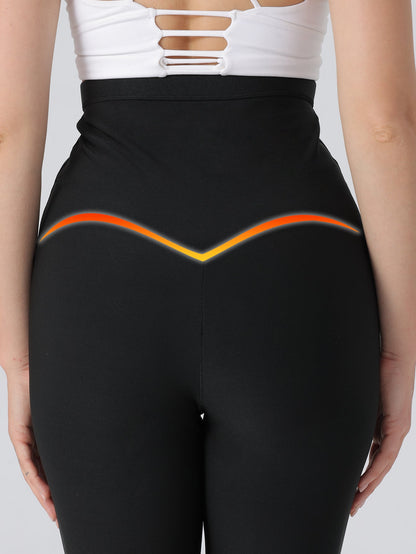 Sauna Sweat Pants For Women High Waist Compression Slimming Leggings Workout Hot Thermo Pant With Adjustable Hook-and-eye Closures