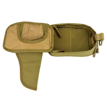 Outdoor Tactical Waist Pouch With Hidden Holster Multi-Functional Expandable Storage Bag