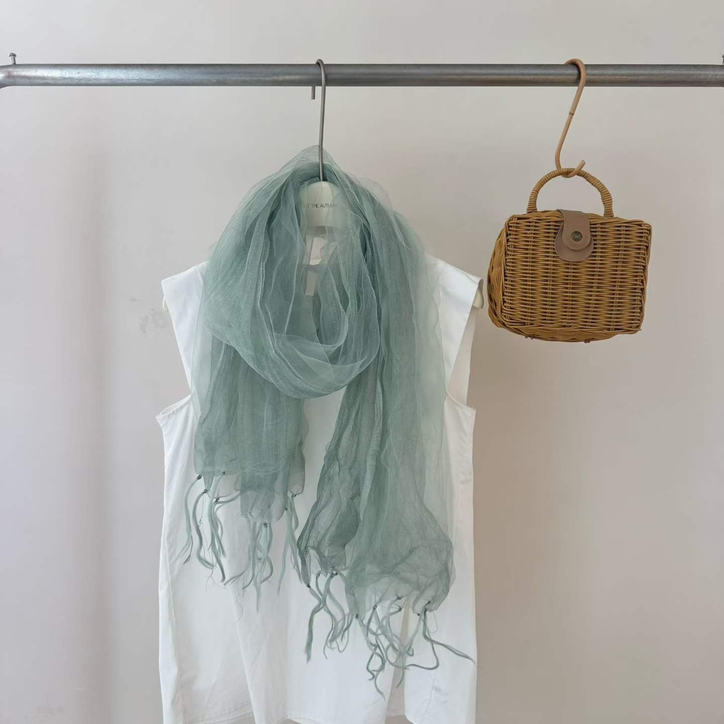 Thin Tassel Soft Organza New Shawl Womens Scarf