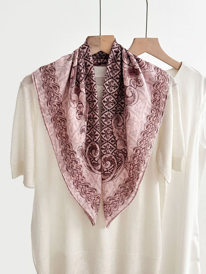 Women's Vintage High-end Outer Silk Scarf