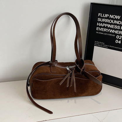 Womens Simple Bowling Handbag Shoulder Bag