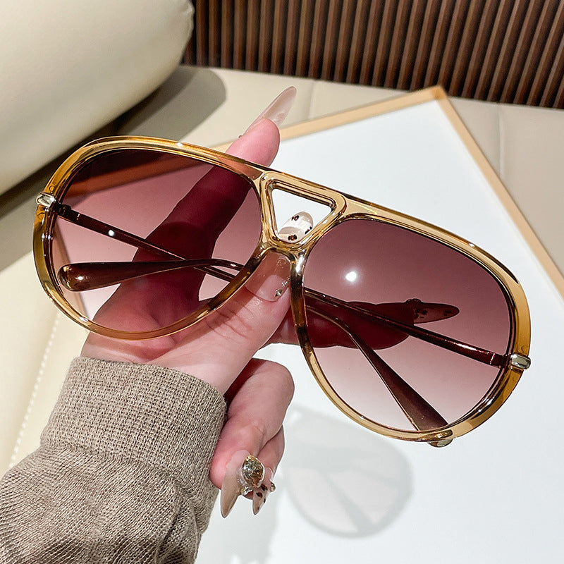 European And American-style Oversized Aviator Sunglasses