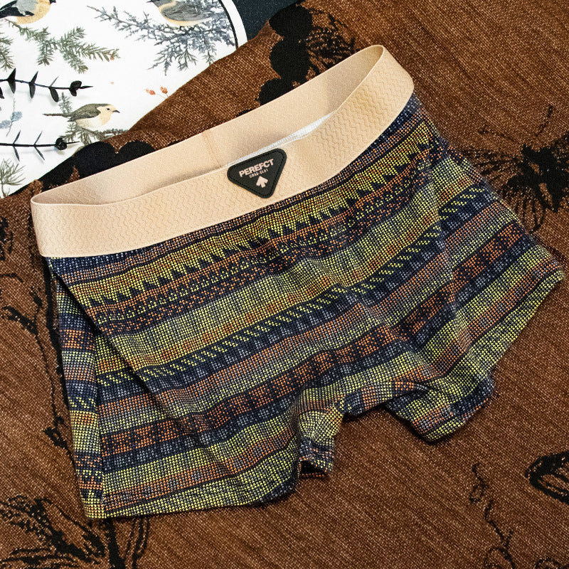 Retro Antibacterial Cotton Mid-rise Breathable Safety Shorts