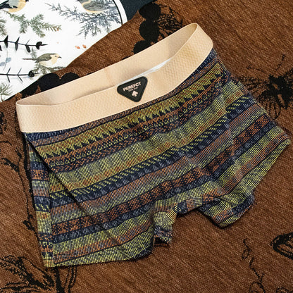 Retro Antibacterial Cotton Mid-rise Breathable Safety Shorts