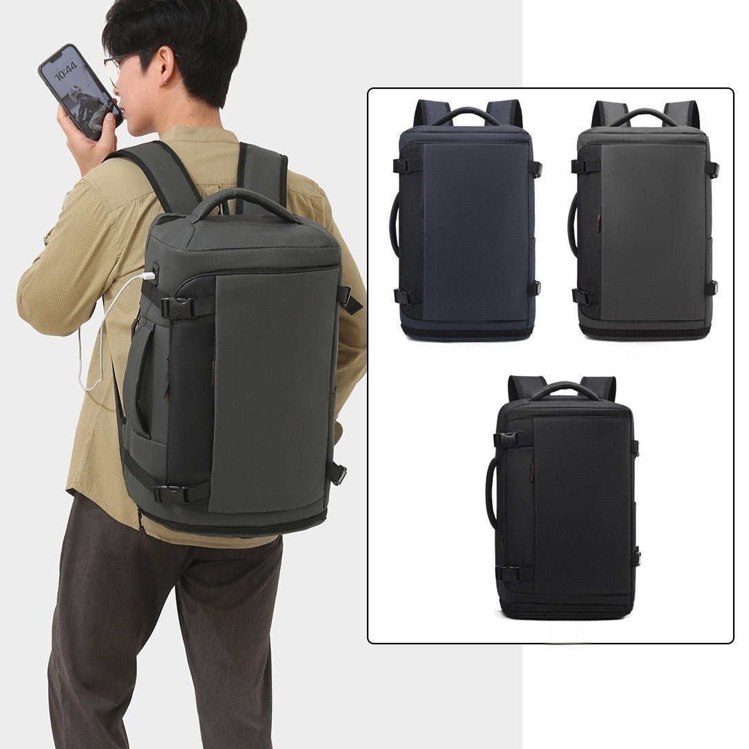 Large-Capacity USB Charging Multifunctional Backpack