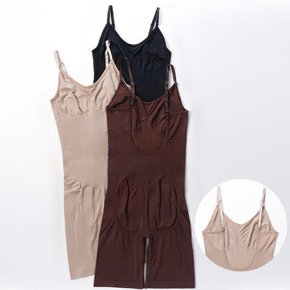 European And American New Sexy Large Open-Back Corset Belly-Tucking Corset Flat-Corner Slimming Sling Inner Base-Litre