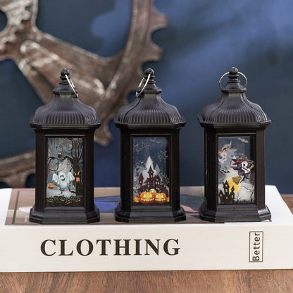 Halloween Decorations Children's Portable Pumpkin Lantern Halloween Ornaments Halloween Pendant Wind Lantern Props