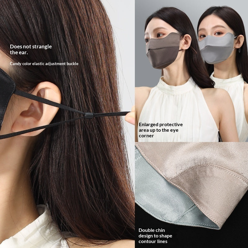 Silk Sun-protective UV-blocking Breathable Face Mask