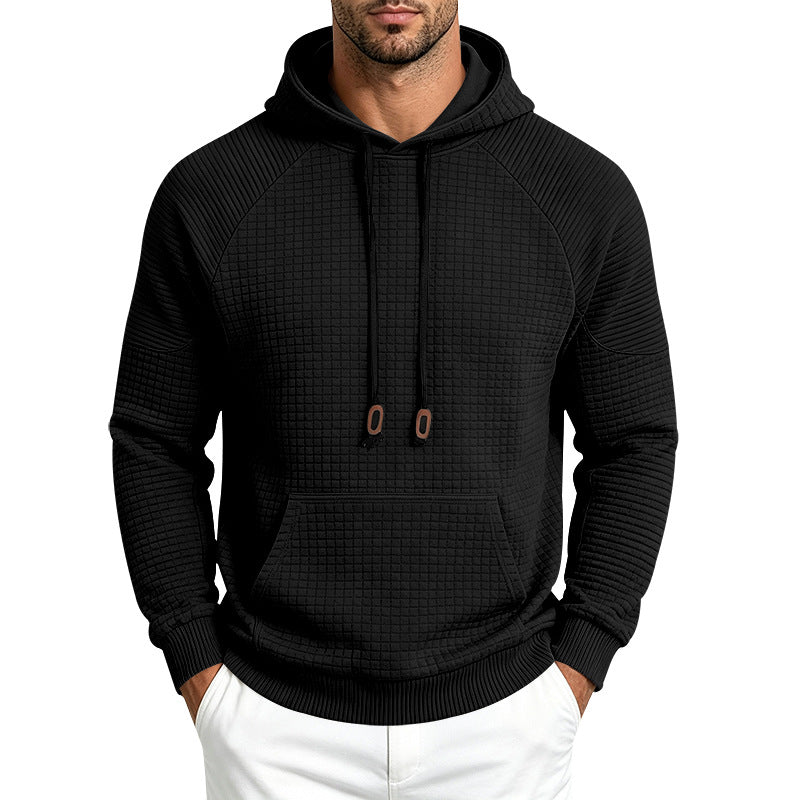 Mens Loose-Fit Versatile Hooded Sweatshirt For Sports Outdoors And Commuting