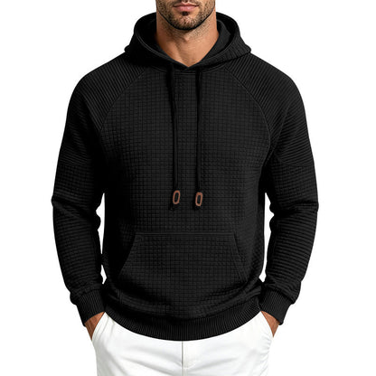 Mens Loose-Fit Versatile Hooded Sweatshirt For Sports Outdoors And Commuting