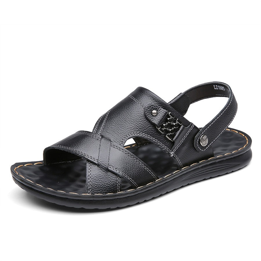 Beach Shoes Non-slip And Abrasion-resistant Fashionable Slip-on Sandals With A Soft Sole For Outdoor Wear