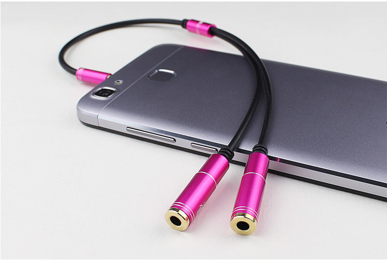 Laptop Headphone Microphone Headset 2-in-1 Adapter Cable