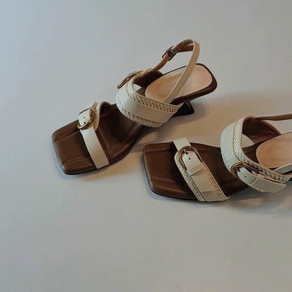 French Style Wedge And Fashionable Open Toed Sandals For Women