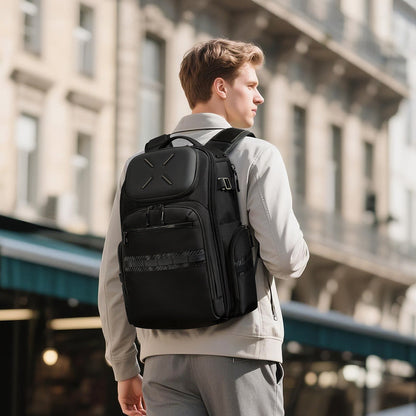 Mens Backpack Large-Capacity Water-Resistant Laptop Bag