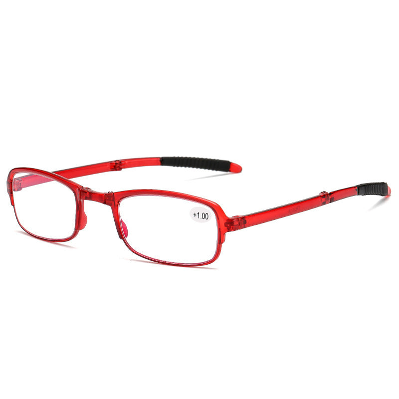 Men's And Women's Folding Portable Blue Film Reading Glasses