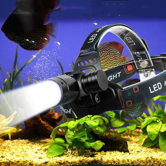 Diving Headlight Head-mounted Underwater Strong Light Charging