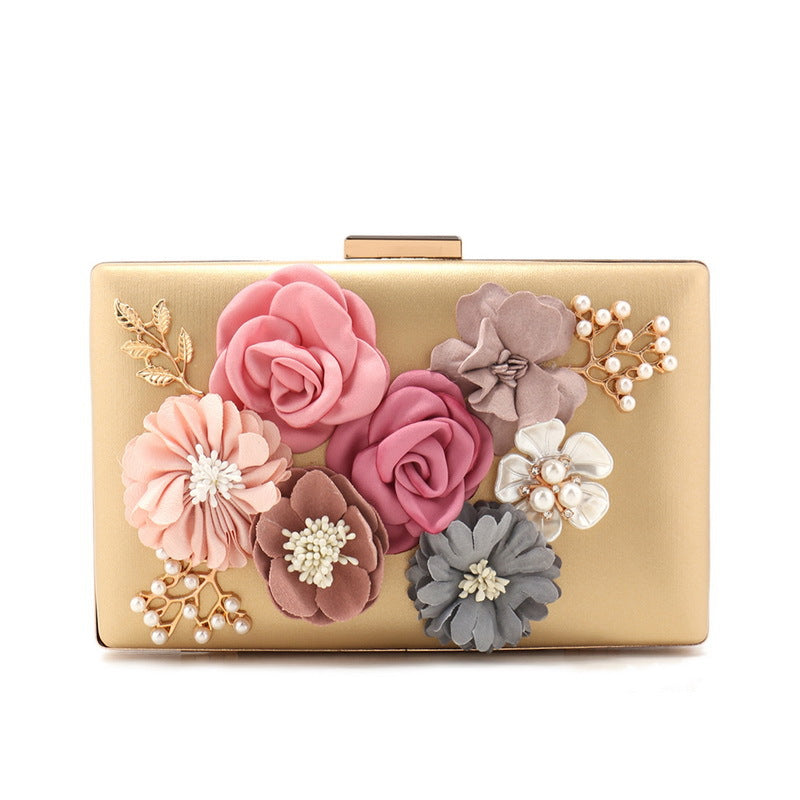 Fashionable Floral Evening Bag For LadiesElegant And Stylish Handbag For Banquets