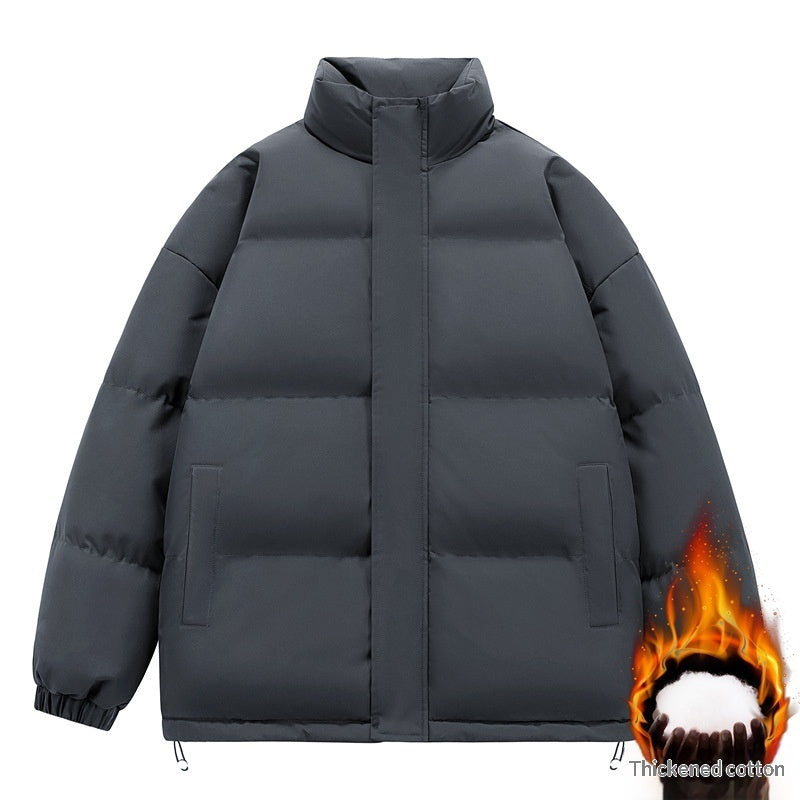 Men's Fashionable Stand-Neck Thickened Cotton-Padded Jacket
