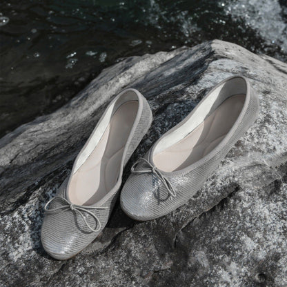 Bow-knot Soft-soled Versatile Womens Flat Shoes