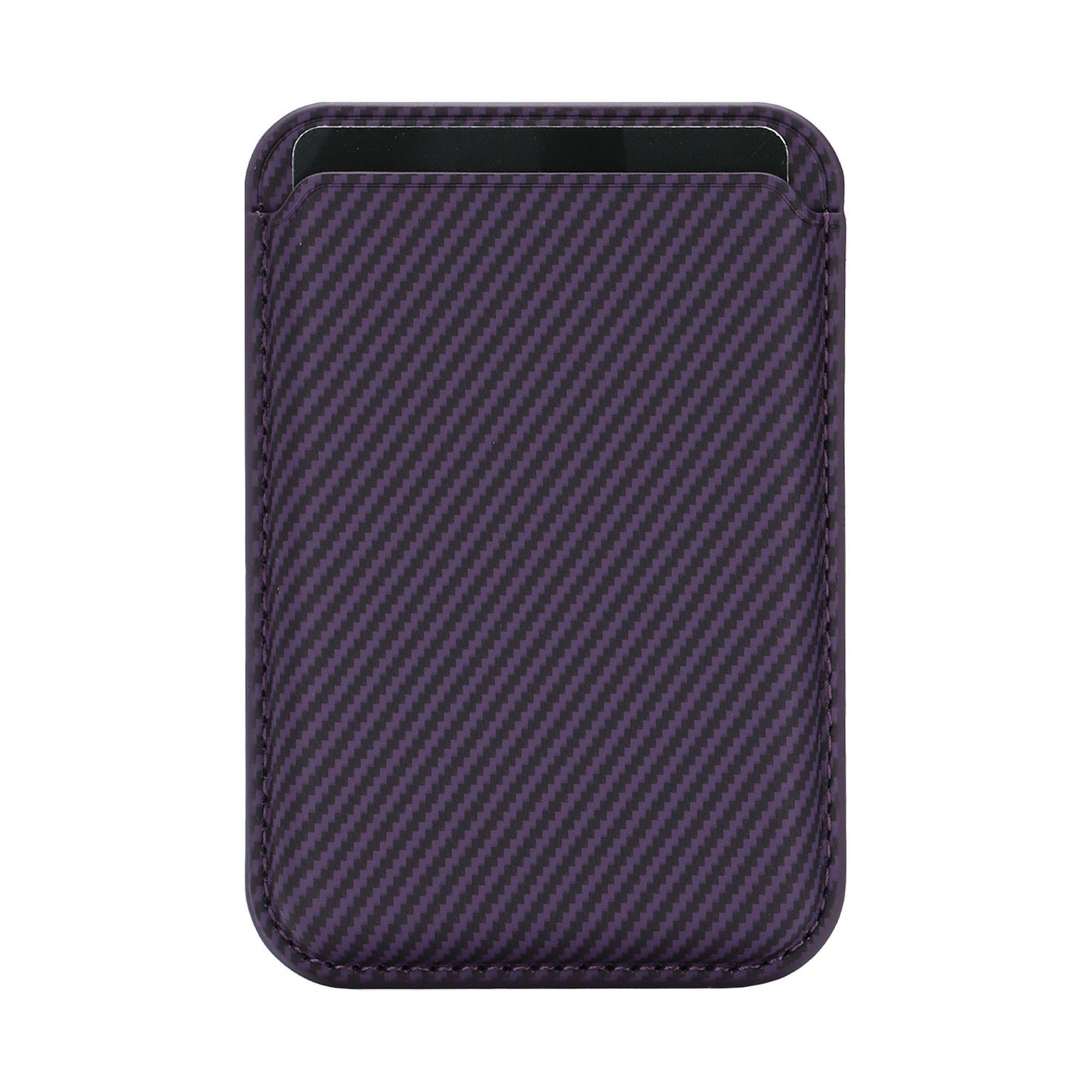 Ultra-thin Magnetic Carbon-fiber-pattern Card Holder