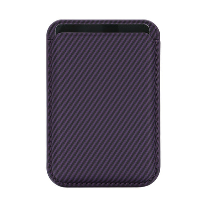 Ultra-thin Magnetic Carbon-fiber-pattern Card Holder