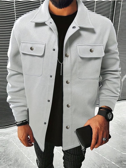 Men's Lapel Loose-fitting Coat Corduroy Jacket