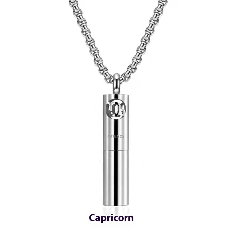 Stainless Steel Constellation Perfume Necklace