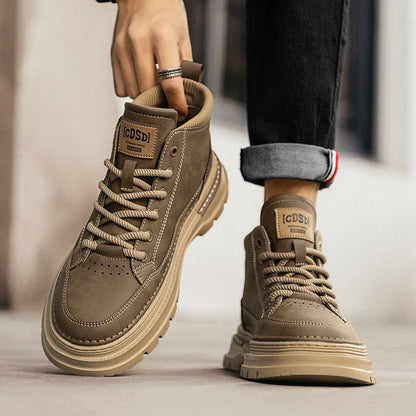Men's British-style Retro Mid-height Dr Martens Boots