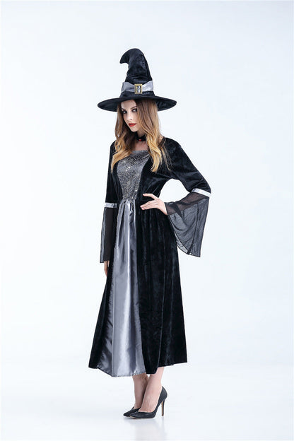 Women Scary Witch Costumes Sorceress Cosplay Costume For Halloween Carnival Fancy Dress Women Magic Moment Costume