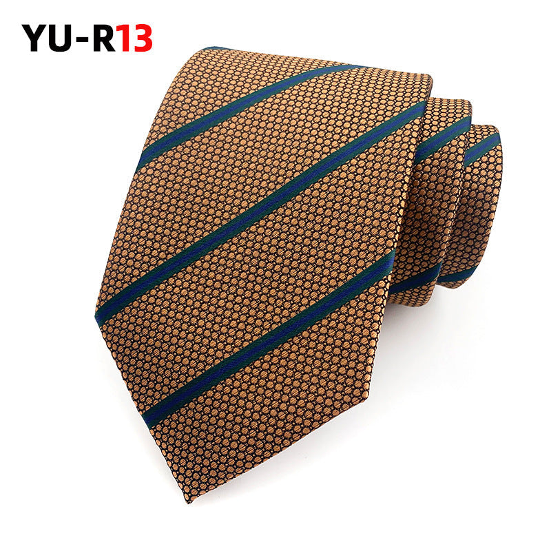 British Gentleman-style Striped Mens Tie For Suiting And Streetwear Coordination