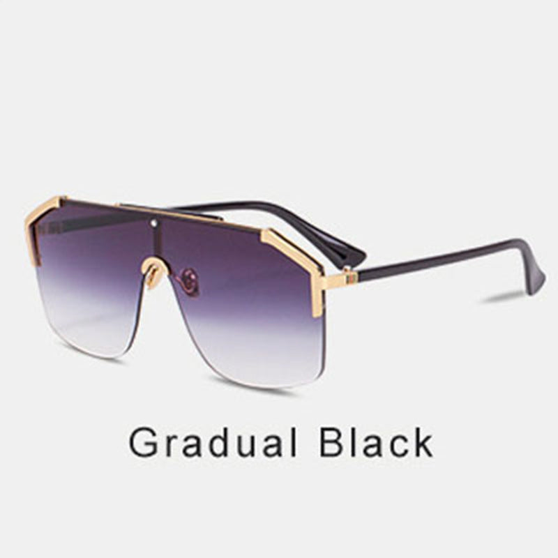 New Year's New Large-Frame Sunglasses For Women, The Same Style As European And American Internet Celebrities, Versatile Sunglasses For Women, Trendy Outdoor Sunglasses