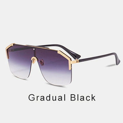 New Year's New Large-Frame Sunglasses For Women, The Same Style As European And American Internet Celebrities, Versatile Sunglasses For Women, Trendy Outdoor Sunglasses