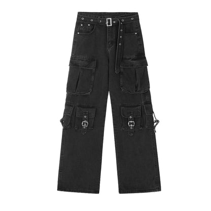 Straight-leg Relaxed-fit Workwear Denim Jeans