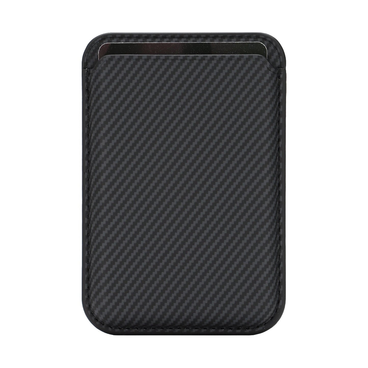 Ultra-thin Magnetic Carbon-fiber-pattern Card Holder