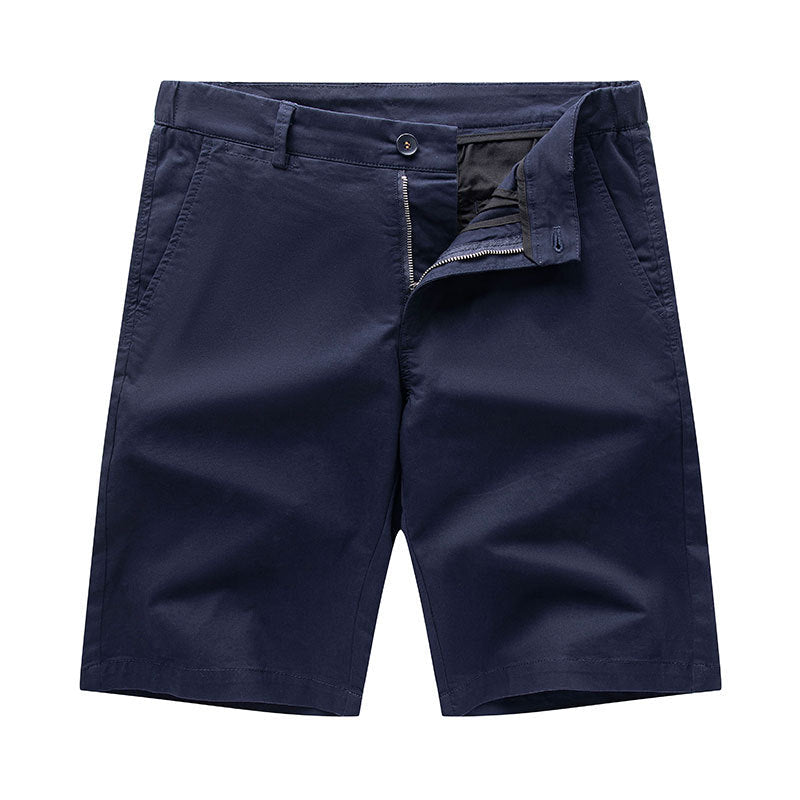 Men's Cotton Shorts Business Casual Simple All-match Loose Plus Size Shorts Outer Wear