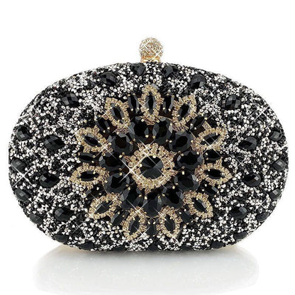 European And American Womens Evening Clutch Diamond-embellished Bag