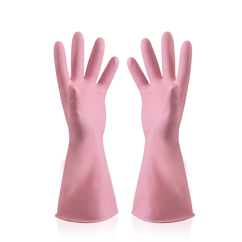 Rubber Waterproof Non-slip And Abrasion-resistant Household Cleaning Gloves