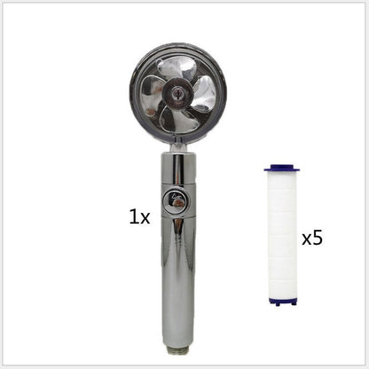 Turbo Propeller Shower Head Handheld High Pressure