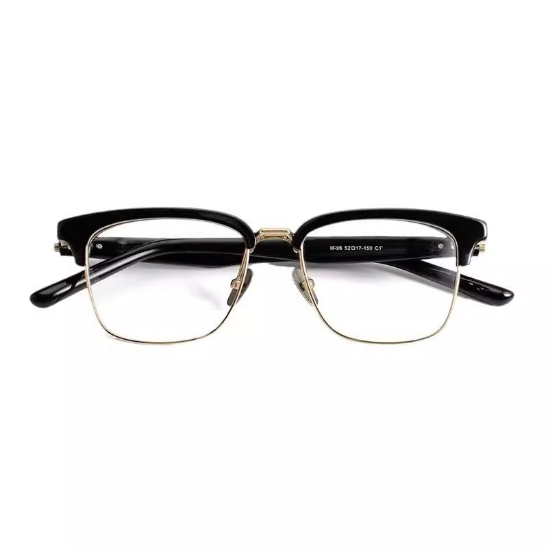 Mens Myopic Eyeglass Frames For Wide Faces, Pure Titanium Version