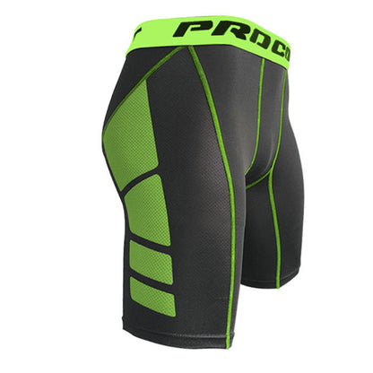 Mens Athletic Training Tight-Fit Cropped Shorts