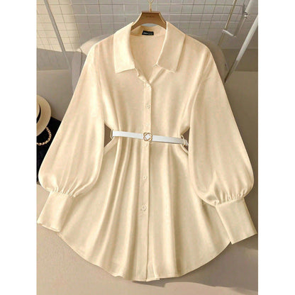 New Summer Womens White Blouse