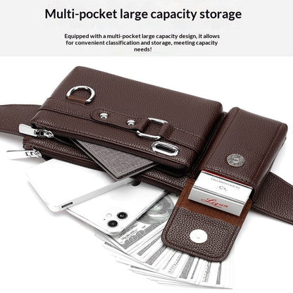 Men's Waist Bag Large-Capacity Multifunction Crossbody Bag