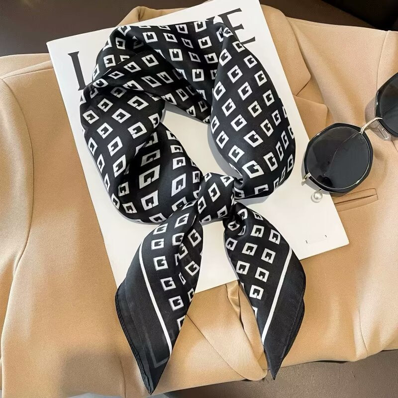 High-end Headscarf Versatile Neck Scarf Hairband Accessory