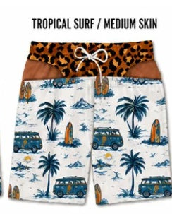 Printed Pattern Men's Casual Shorts