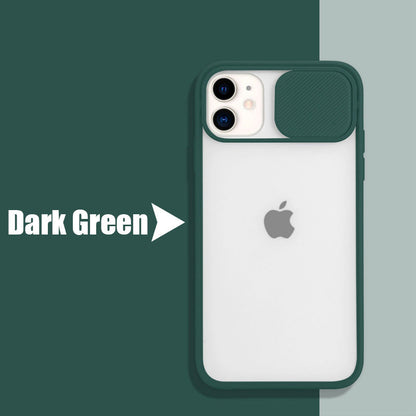 Frosted frame lens phone case