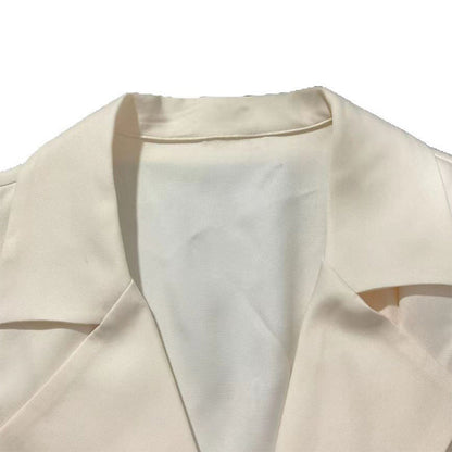 Womens Apricot-colored Waist-cinching Sleeveless Vest