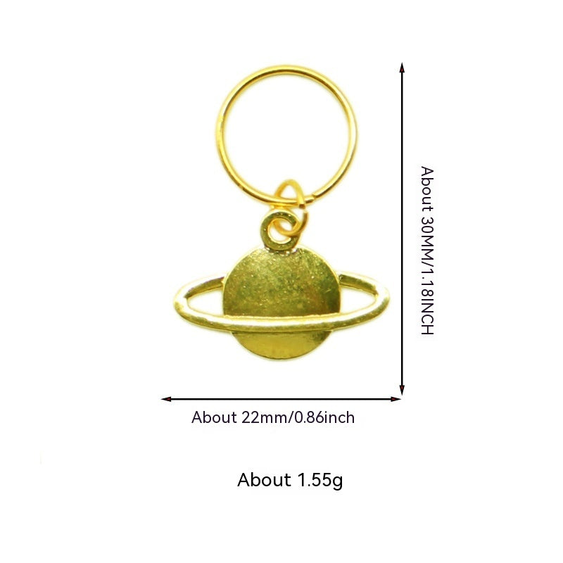 XINGX Lightning Shell Hair Ring with Small Pendant