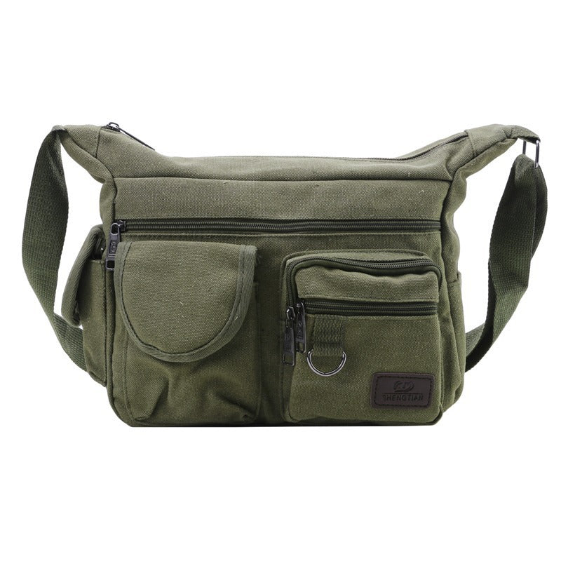 Simple Canvas Bag Large-capacity Crossbody Shoulder Bag