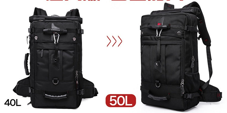 Men's Large Capacity Oxford Hiking Backpack – Multifunctional Outdoor Bag